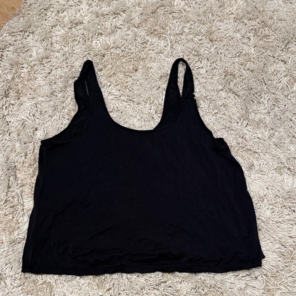 Lively Black Pajama Tank Top